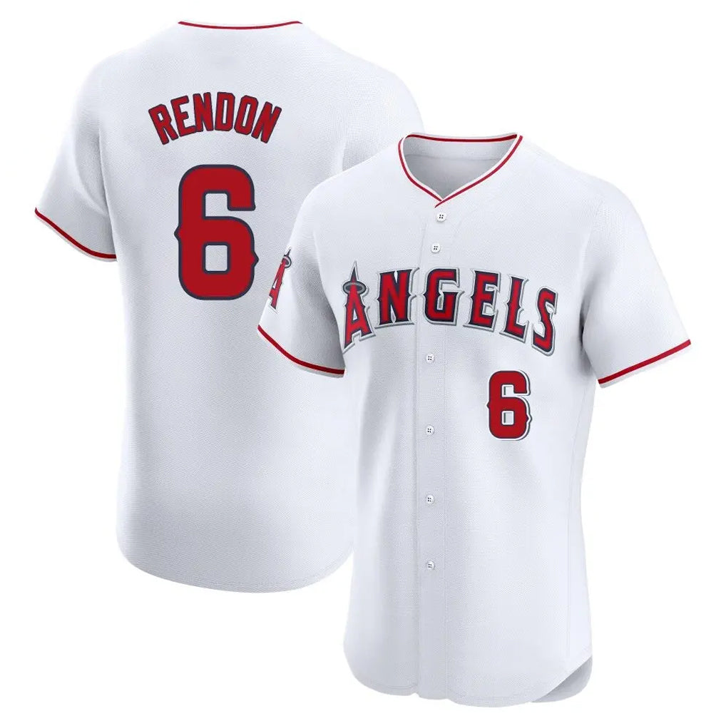 Davalo LA.Angels #6 Anthony Rendon Player White Limited Elite Stitched Home Jerseys