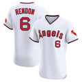 Davalo LA.Angels #6 Anthony Rendon Player White T-shirt Home Limited Elite Stitched Jerseys