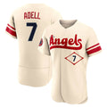 Davalo LA.Angels #7 Jo Adell Player Cream City Connect Limited ELite Home Stitched Jerseys