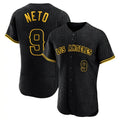 Davalo LA.Angels #9 Zach Neto Player Black Snake Skin City Limited Elite Home Stitched Jerseys