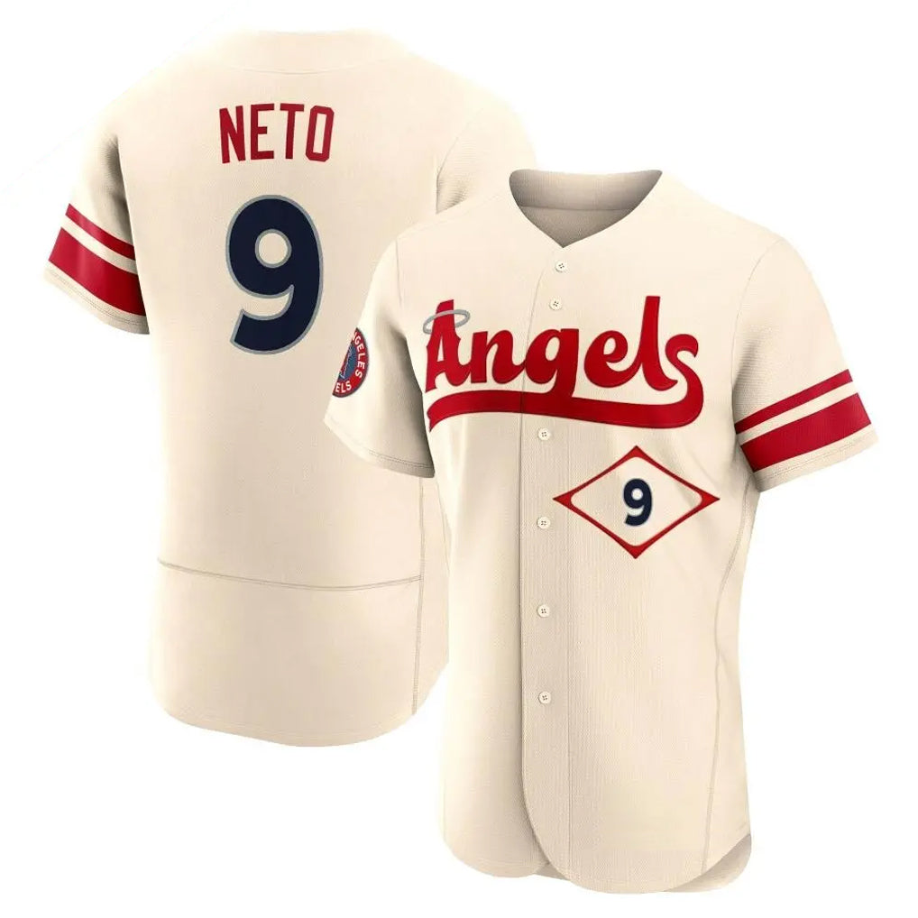 Davalo LA.Angels #9 Zach Neto Player Cream City Connect Limited ELite Home Stitched Jerseys
