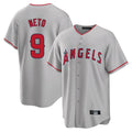 Davalo LA.Angels #9 Zach Neto Player Gray Home Game Stitched Jerseys