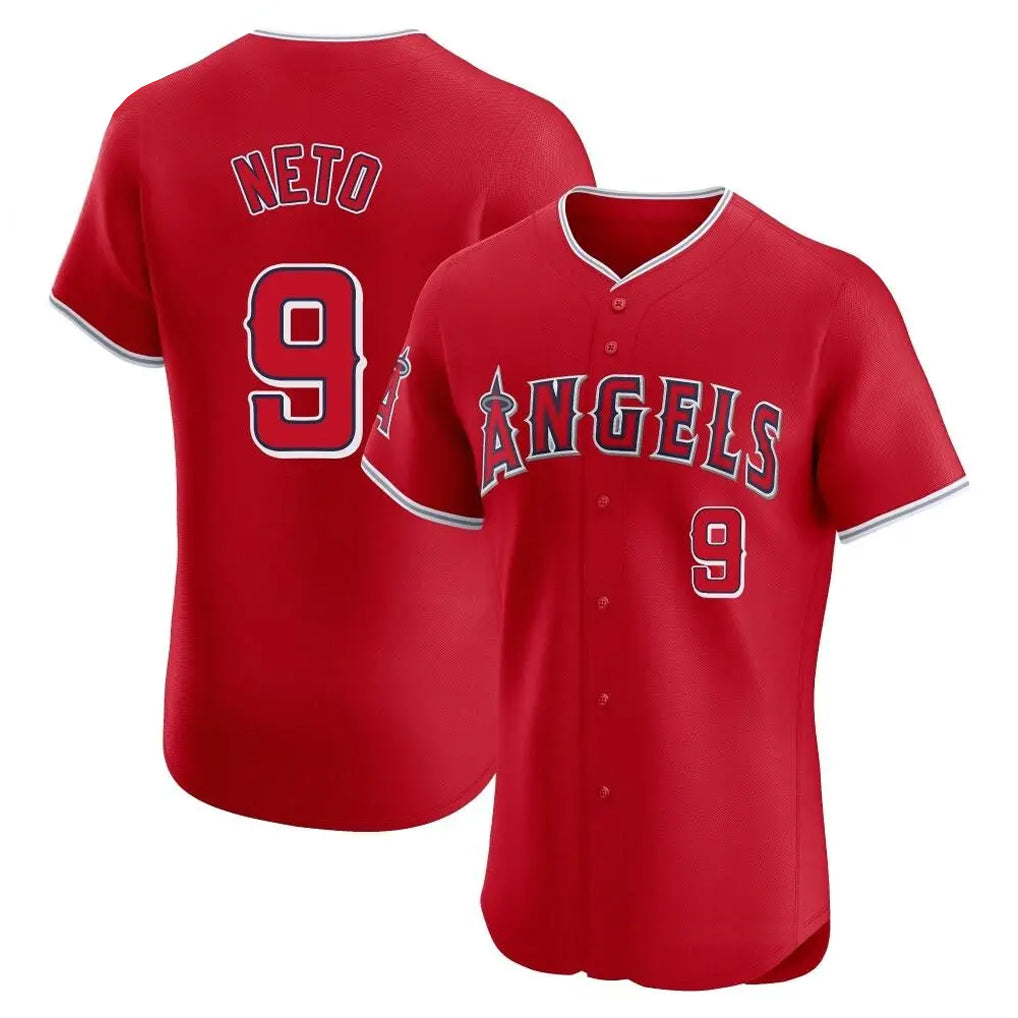 Davalo LA.Angels #9 Zach Neto Player Red Home Limited Elite Stitched Jerseys