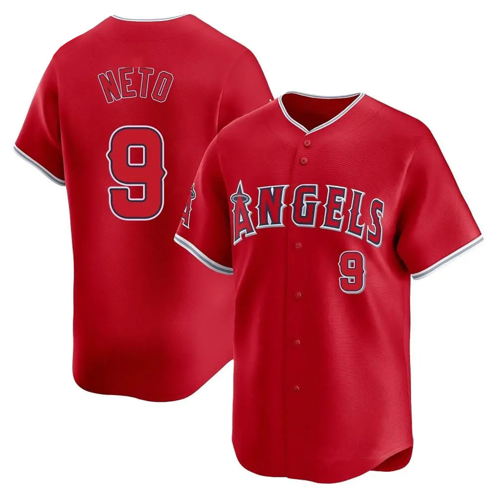 Davalo LA.Angels #9 Zach Neto Player Red Home Limited Stitched Jerseys