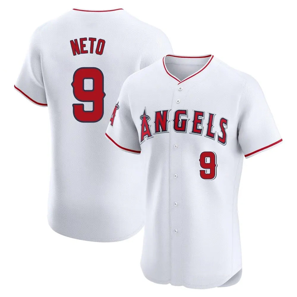 Davalo LA.Angels #9 Zach Neto Player White Limited Elite Stitched Home Jerseys