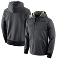 Davalo LA.Chargers Gray Pullover Hoodie Home Game Blank Player Stitched Jerseys