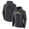 Davalo LA.Chargers Gray Pullover Hoodies Home Game Blank Player Stitched Jerseys