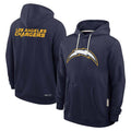 Davalo LA.Chargers Navy LOGO Pullover Hoodies Home Game Blank Player Stitched Jerseys