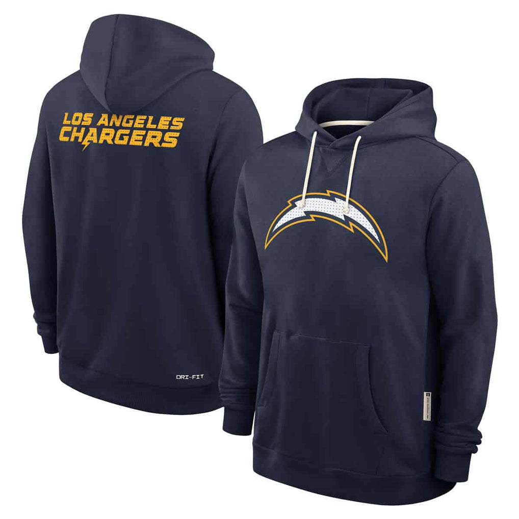 Davalo LA.Chargers Navy LOGO Pullover Hoodies Home Game Blank Player Stitched Jerseys