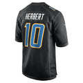 Davalo LA.Chargers #10 Justin Herbert Player Black Fashion Stitched Jerseys