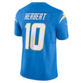 Davalo LA.Chargers #10 Justin Herbert Player Blue Vapor F.U.S.E. Limited Stitched Jerseys