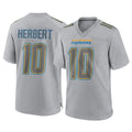 Davalo LA.Chargers #10 Justin Herbert Player Gray Atmosphere Fashion Home Game Stitched Jerseys