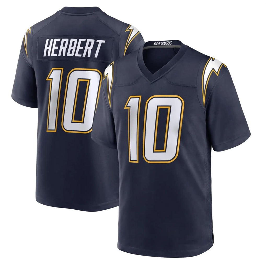 Davalo LA.Chargers #10 Justin Herbert Player Navy Alternate Home Game Stitched Jerseys