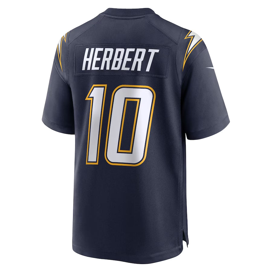 Davalo LA.Chargers #10 Justin Herbert Player Navy Home Game Stitched Jerseys