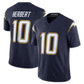 Davalo LA.Chargers #10 Justin Herbert Player Navy Vapor F.U.S.E. Limited Home Game Stitched Jerseys