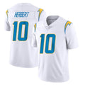 Davalo LA.Chargers #10 Justin Herbert Player White Limited Vapor Untouchable Home Game Stitched Jerseys