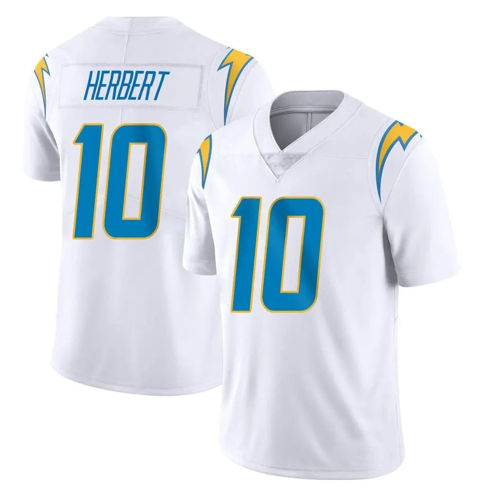 Davalo LA.Chargers #10 Justin Herbert Player White Limited Vapor Untouchable Home Game Stitched Jerseys
