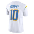 Davalo LA.Chargers #10 Justin Herbert Player White Vapor F.U.S.E. Limited Stitched Jerseys