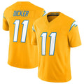 Davalo LA.Chargers #11 Cameron Dicker Player Gold Limited Vapor F.U.S.E. Home Game Stitched Jerseys