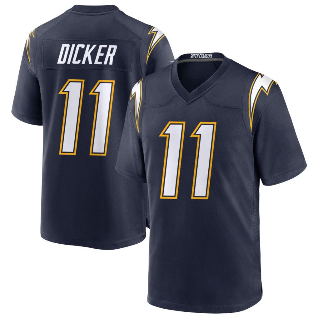 Davalo LA.Chargers #11 Cameron Dicker Player Navy Alternate Home Game Stitched Jerseys
