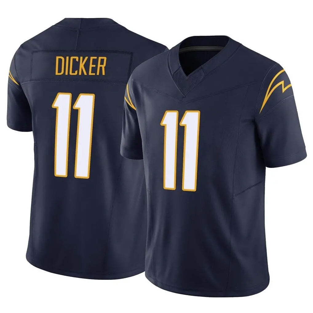 Davalo LA.Chargers #11 Cameron Dicker Player Navy Limited Vapor F.U.S.E. Home Game Stitched Jerseys