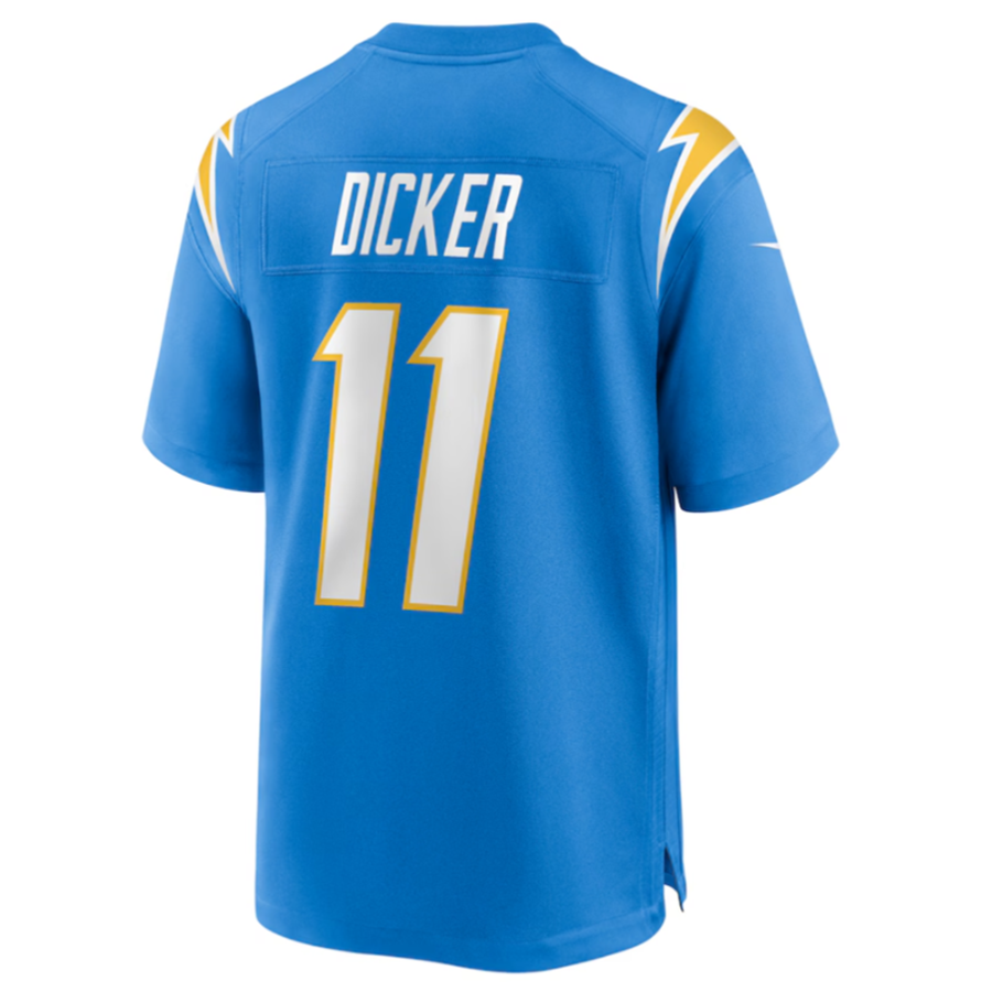 Davalo LA.Chargers #11 Cameron Dicker Powder Blue Game Stitched Jerseys