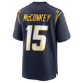 Davalo LA.Chargers #15 Ladd McConkey Navy Game Jersey Stitched Jersey