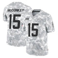 Davalo LA.Chargers #15 Ladd McConkey Player Arctic Camo Salute To Service Limited Game Stitched Jerseys
