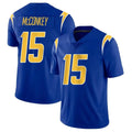 Davalo LA.Chargers #15 Ladd McConkey Player Royal Limited Vapor Home Game Stitched Jerseys