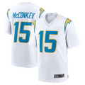 Davalo LA.Chargers #15 Ladd McConkey White Game Jersey Stitched Jerseys
