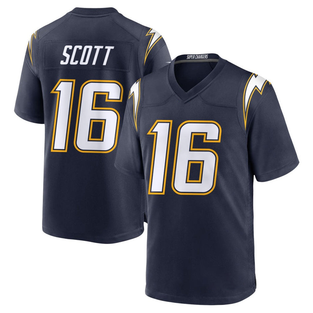 Davalo LA.Chargers #16 J.K. Scott Player Navy Alternate Home Game Stitched Jerseys