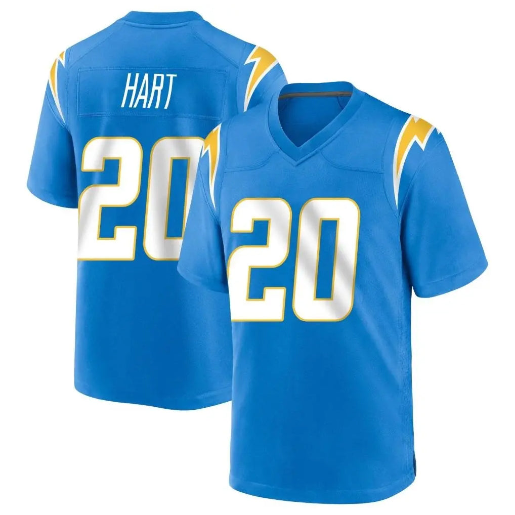 Davalo LA.Chargers #20 Cam Hart Player Blue Home Game Stitched Jerseys