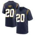 Davalo LA.Chargers #20 Cam Hart Player Navy Home Game Stitched Jerseys