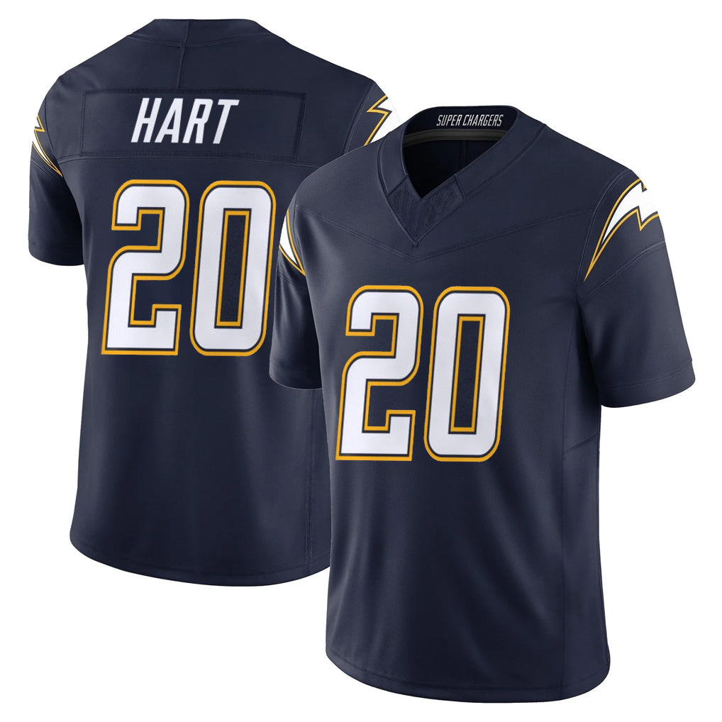 Davalo LA.Chargers #20 Cam Hart Player Navy Vapor F.U.S.E. Limited Home Game Stitched Jerseys