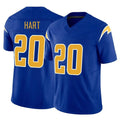 Davalo LA.Chargers #20 Cam Hart Player Royal Limited Vapor F.U.S.E. Home Game Stitched Jerseys