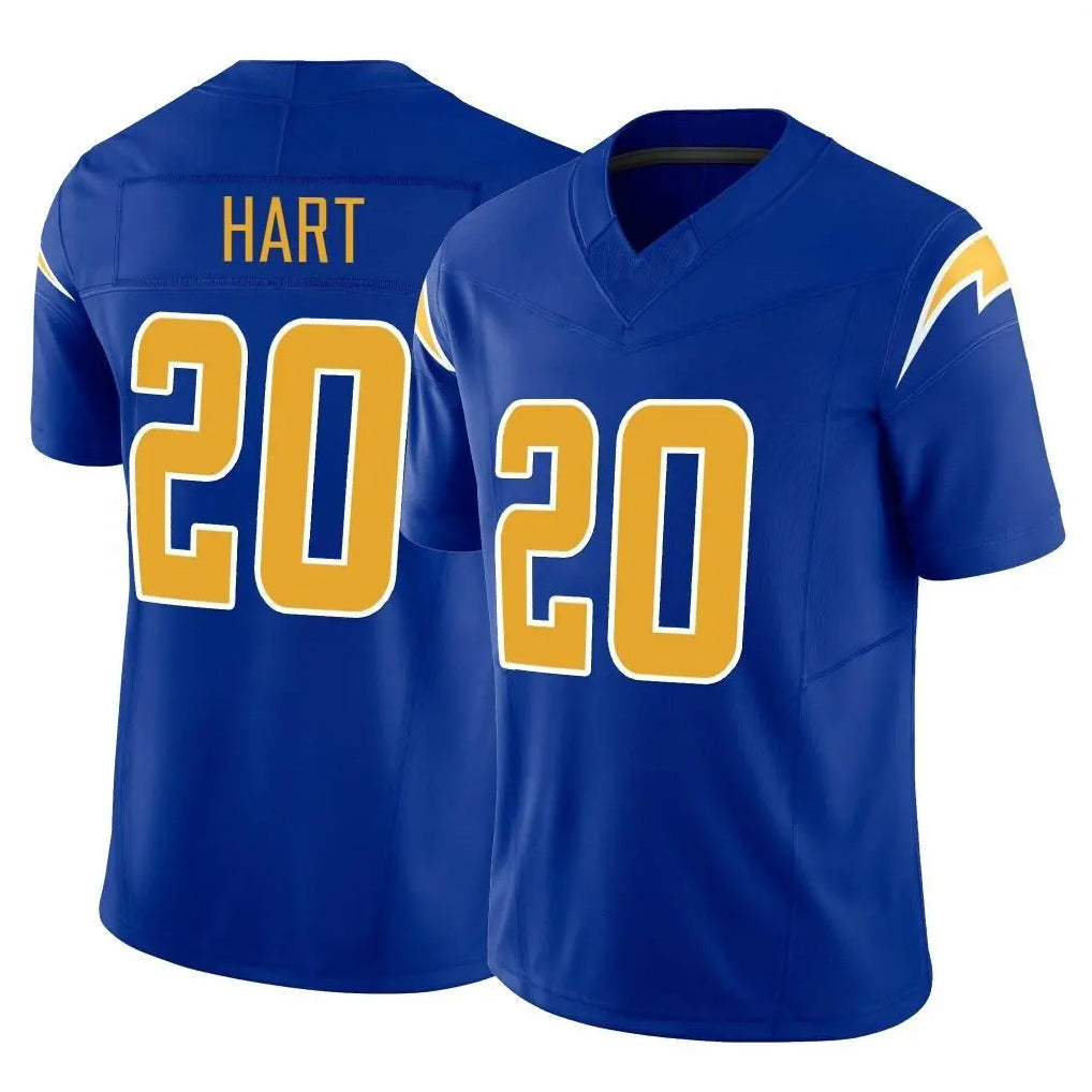 Davalo LA.Chargers #20 Cam Hart Player Royal Limited Vapor F.U.S.E. Home Game Stitched Jerseys
