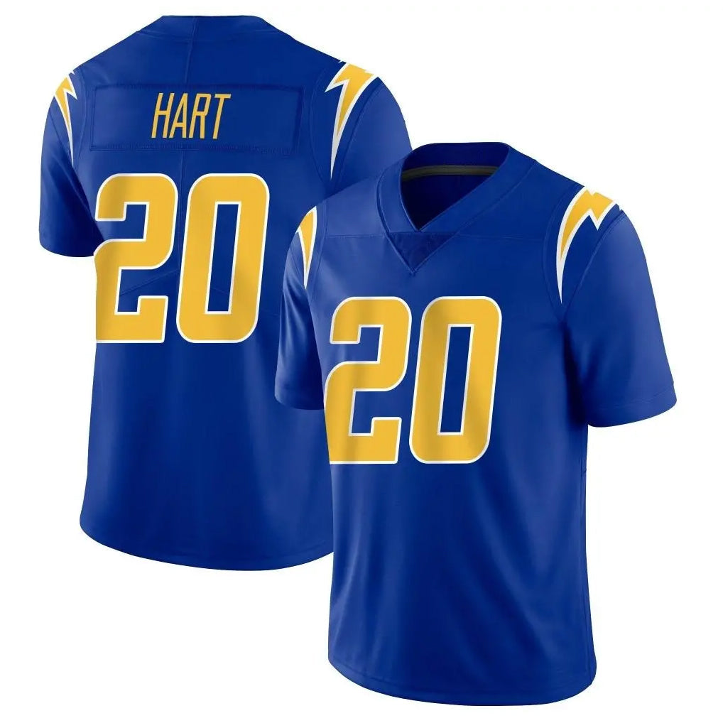Davalo LA.Chargers #20 Cam Hart Player Royal Limited Vapor Home Game Stitched Jerseys