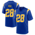 Davalo LA.Chargers #28 Kimani Vidal Player Royal Home Game Stitched Jerseys