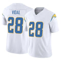 Davalo LA.Chargers #28 Kimani Vidal Player White Limited Vapor F.U.S.E. Home Game Stitched Jerseys