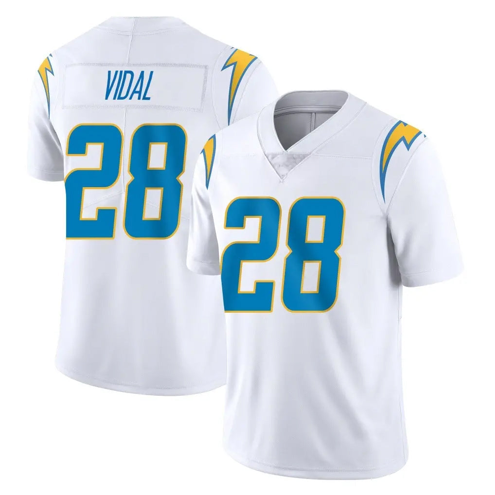 Davalo LA.Chargers #28 Kimani Vidal Player White Limited Vapor Untouchable Home Game Stitched Jerseys