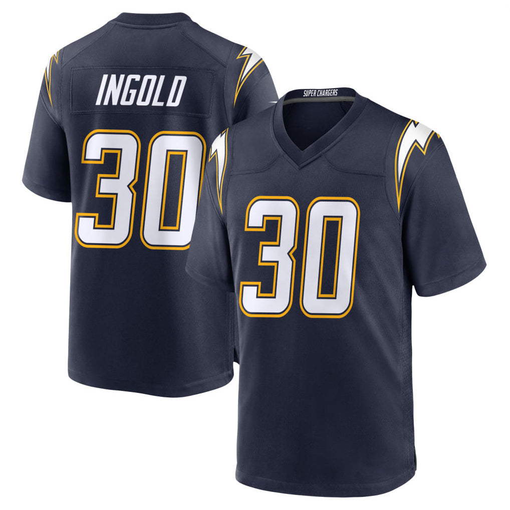 Davalo LA.Chargers #30 Alec Ingold Player Navy Alternate Home Game Stitched Jerseys