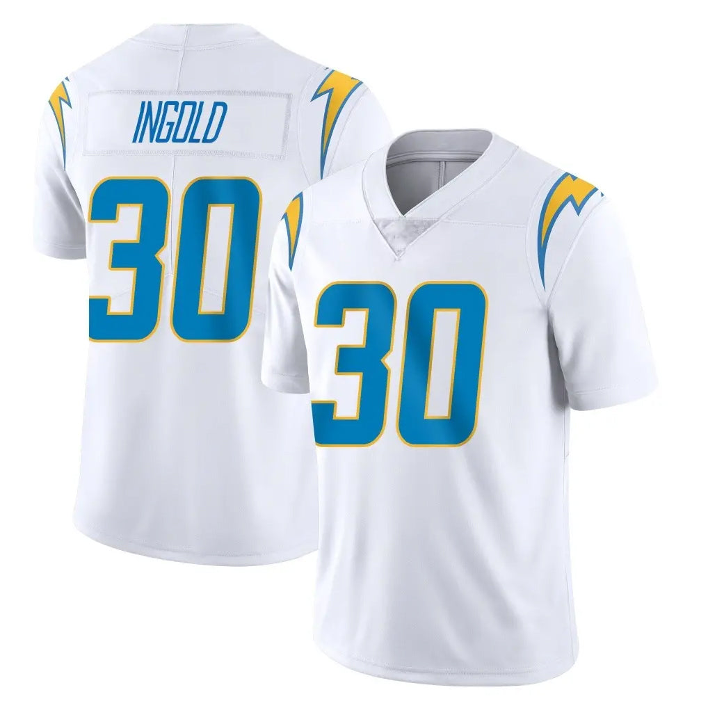 Davalo LA.Chargers #30 Alec Ingold Player White Limited Vapor Untouchable Home Game Stitched Jerseys