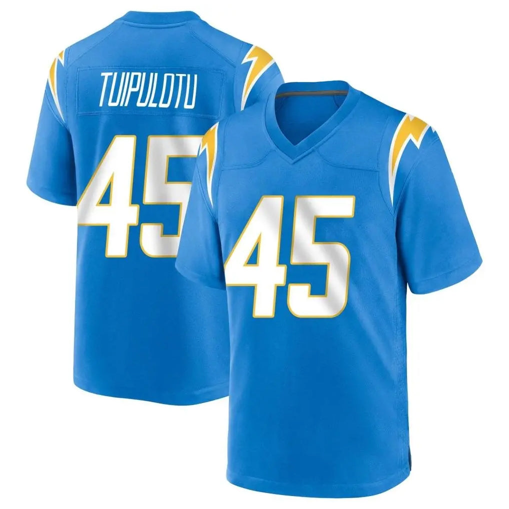 Davalo LA.Chargers #45 Tuli Tuipulotu Player Blue Home Game Stitched Jerseys