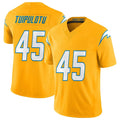 Davalo LA.Chargers #45 Tuli Tuipulotu Player Gold Limited Vapor F.U.S.E. Home Game Stitched Jerseys