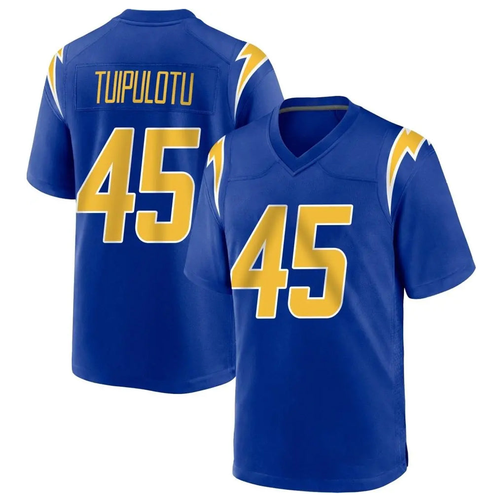 Davalo LA.Chargers #45 Tuli Tuipulotu Player Royal Home Game Stitched Jerseys