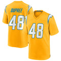 Davalo LA.Chargers #48 Bud Dupree Player Gold Home Game Stitched Jerseys