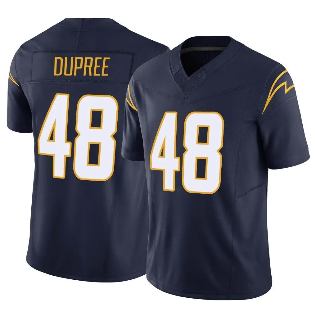 Davalo LA.Chargers #48 Bud Dupree Player Navy Limited Vapor F.U.S.E. Home Game Stitched Jerseys
