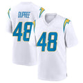 Davalo LA.Chargers #48 Bud Dupree Player White Home Game Stitched Jerseys