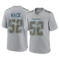 Davalo LA.Chargers #52 Khalil Mack Player Gray Atmosphere Fashion Home Game Stitched Jerseys