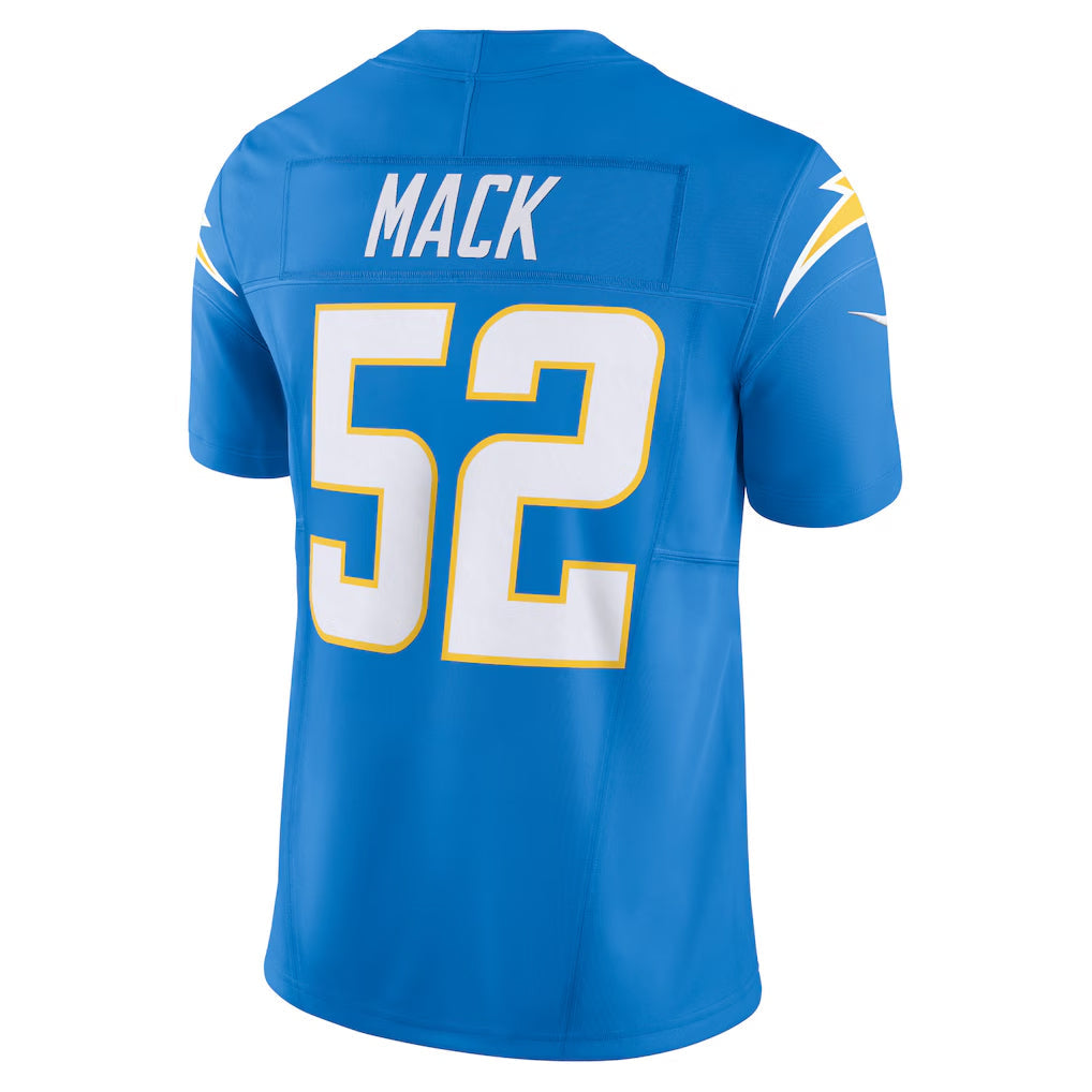 Davalo LA.Chargers #52 Khalil Mack Player Powder Blue Vapor F.U.S.E. Limited Stitched Jerseys